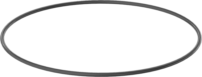 Yağa ve Aşınmaya Dayanıklı Poliüretan O-Ring, 1/8 Kesirli Genişlik, Dash Numarası 262