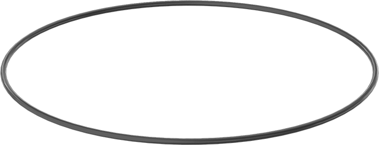 Yağa ve Aşınmaya Dayanıklı Poliüretan O-Ring, 1/8 Kesirli Genişlik, Dash Numarası 269