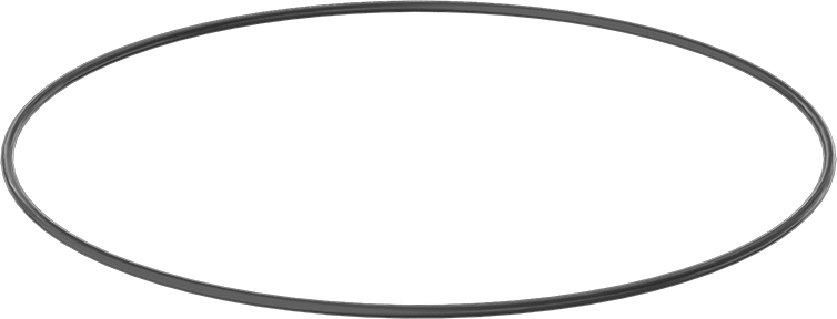 Yağa ve Aşınmaya Dayanıklı Poliüretan O-Ring, 1/8 Kesirli Genişlik, Dash Numarası 270