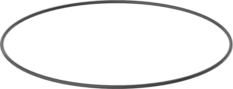 Yağa ve Aşınmaya Dayanıklı Poliüretan O-Ring, 1/8 Kesirli Genişlik, Dash Numarası 272
