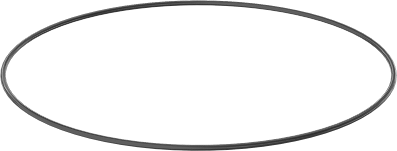 Yağa ve Aşınmaya Dayanıklı Poliüretan O-Ring, 1/8 Kesirli Genişlik, Dash Numarası 274