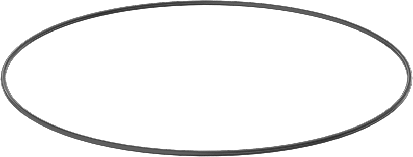Yağa ve Aşınmaya Dayanıklı Poliüretan O-Ring, 1/8 Kesirli Genişlik, Dash Numarası 275