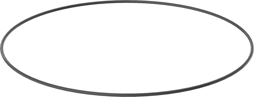 Yağa ve Aşınmaya Dayanıklı Poliüretan O-Ring, 1/8 Kesirli Genişlik, Dash Numarası 277