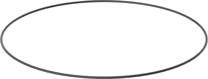 Yağa ve Aşınmaya Dayanıklı Poliüretan O-Ring, 1/8 Kesirli Genişlik, Dash Numarası 279
