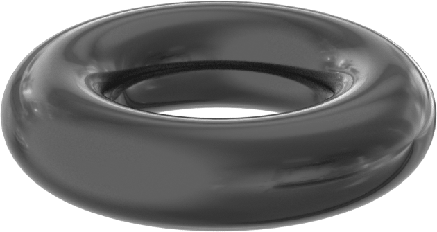 Yağa ve Aşınmaya Dayanıklı Poliüretan O-Ring, 3/16 Kesirli Genişlik, Dash Numarası 309