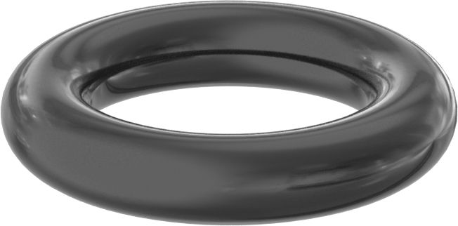 Yağa ve Aşınmaya Dayanıklı Poliüretan O-Ring, 3/16 Kesirli Genişlik, Dash Numarası 313