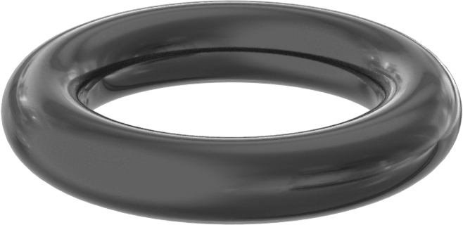 Yağa ve Aşınmaya Dayanıklı Poliüretan O-Ring, 3/16 Kesirli Genişlik, Dash Numarası 314
