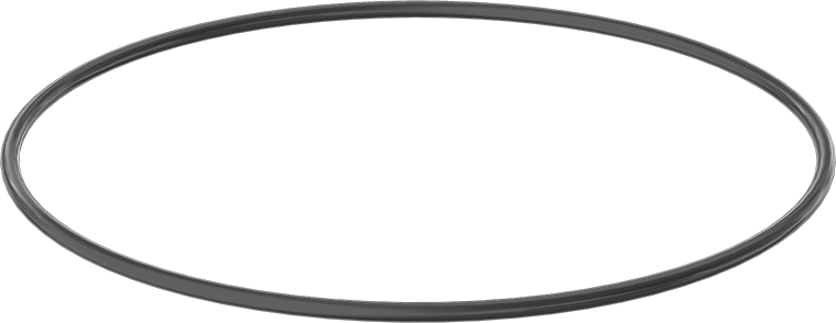 Yağa ve Aşınmaya Dayanıklı Poliüretan O-Ring, 3/16 Kesirli Genişlik, Dash Numarası 373