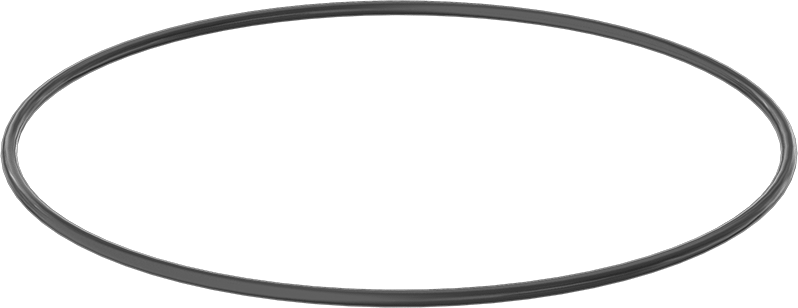 Yağa ve Aşınmaya Dayanıklı Poliüretan O-Ring, 3/16 Kesirli Genişlik, Dash Numarası 377