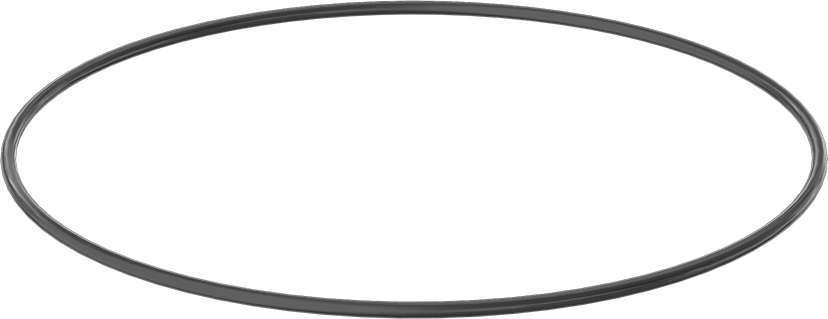 Yağa ve Aşınmaya Dayanıklı Poliüretan O-Ring, 3/16 Kesirli Genişlik, Dash Numarası 379