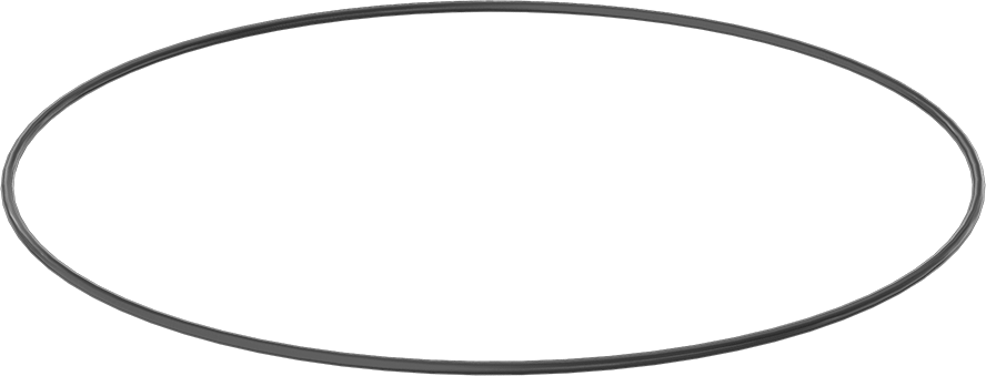 Yağa ve Aşınmaya Dayanıklı Poliüretan O-Ring, 3/16 Kesirli Genişlik, Dash Numarası 385