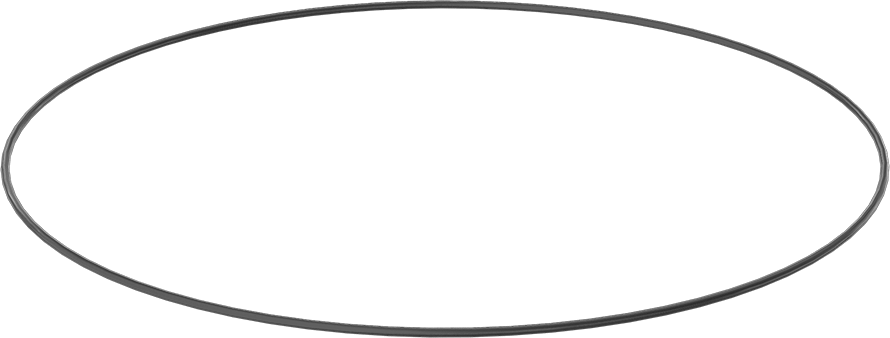 Yağa ve Aşınmaya Dayanıklı Poliüretan O-Ring, 3/16 Kesirli Genişlik, Dash Numarası 390