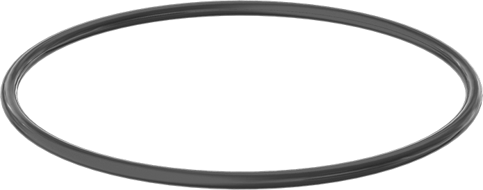 Yağa ve Aşınmaya Dayanıklı Poliüretan O-Ring, 1/4 Kesirli Genişlik, Dash Numarası 443