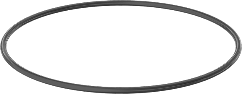 Yağa ve Aşınmaya Dayanıklı Poliüretan O-Ring, 1/4 Kesirli Genişlik, Dash Numarası 450