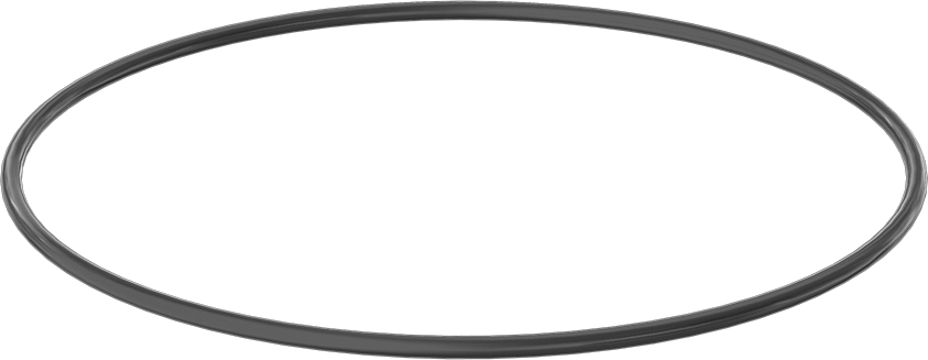 Yağa ve Aşınmaya Dayanıklı Poliüretan O-Ring, 1/4 Kesirli Genişlik, Dash Numarası 452