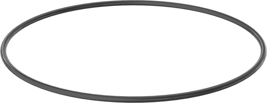Yağa ve Aşınmaya Dayanıklı Poliüretan O-Ring, 1/4 Kesirli Genişlik, Dash Numarası 453