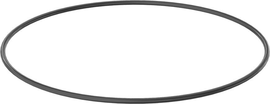 Yağa ve Aşınmaya Dayanıklı Poliüretan O-Ring, 1/4 Kesirli Genişlik, Dash Numarası 457