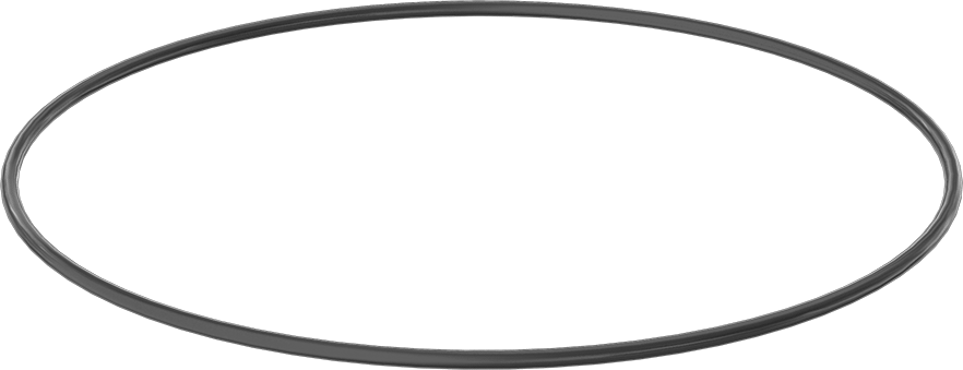 Yağa ve Aşınmaya Dayanıklı Poliüretan O-Ring, 1/4 Kesirli Genişlik, Dash Numarası 458