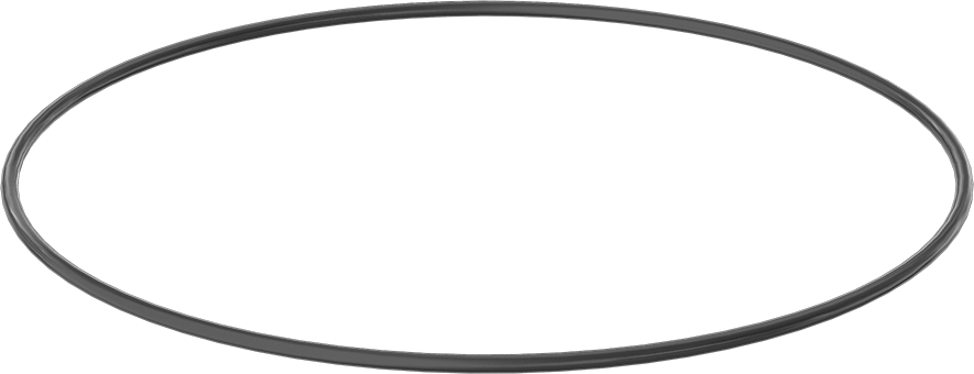 Yağa ve Aşınmaya Dayanıklı Poliüretan O-Ring, 1/4 Kesirli Genişlik, Dash Numarası 459