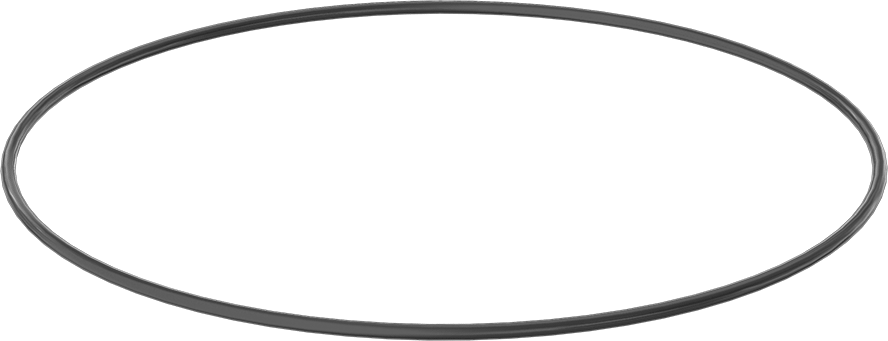 Yağa ve Aşınmaya Dayanıklı Poliüretan O-Ring, 1/4 Kesirli Genişlik, Dash Numarası 461
