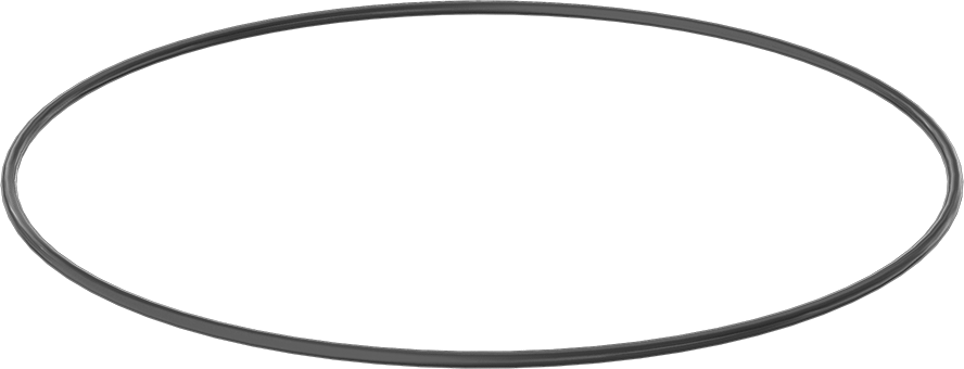 Yağa ve Aşınmaya Dayanıklı Poliüretan O-Ring, 1/4 Kesirli Genişlik, Dash Numarası 462