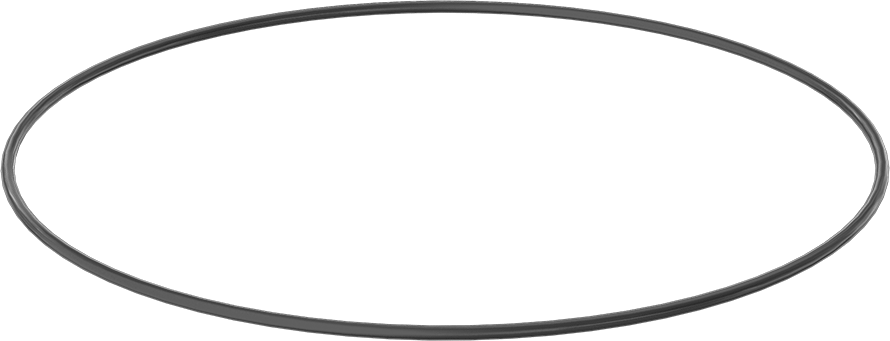 Yağa ve Aşınmaya Dayanıklı Poliüretan O-Ring, 1/4 Kesirli Genişlik, Dash Numarası 464