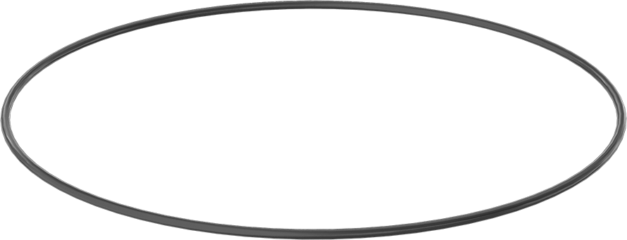 Yağa ve Aşınmaya Dayanıklı Poliüretan O-Ring, 1/4 Kesirli Genişlik, Dash Numarası 465
