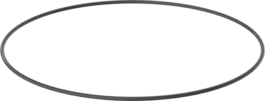 Yağa ve Aşınmaya Dayanıklı Poliüretan O-Ring, 1/4 Kesirli Genişlik, Dash Numarası 467