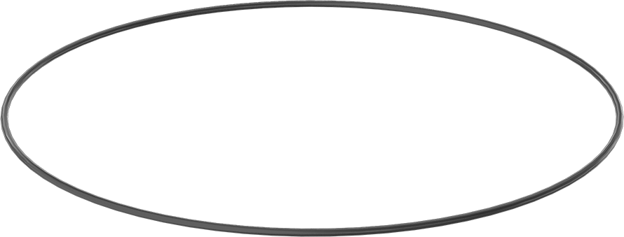 Yağa ve Aşınmaya Dayanıklı Poliüretan O-Ring, 1/4 Kesirli Genişlik, Dash Numarası 472
