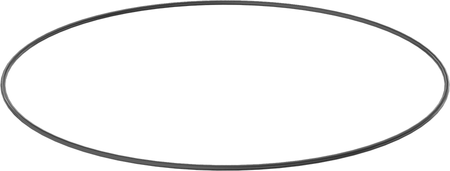 Yağa ve Aşınmaya Dayanıklı Poliüretan O-Ring, 1/4 Kesirli Genişlik, Dash Numarası 473
