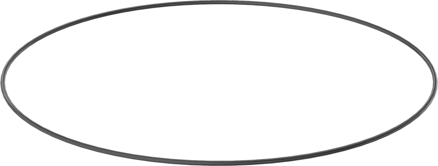 Yağa ve Aşınmaya Dayanıklı Poliüretan O-Ring, 1/4 Kesirli Genişlik, Dash Numarası 475
