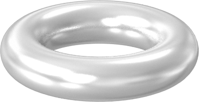 Yağa ve Aşınmaya Dayanıklı Poliüretan O-Ring, Yüksek Basınç, 1/16 Kesirli Genişlik, Dash No. 008