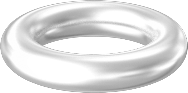 Yağa ve Aşınmaya Dayanıklı Poliüretan O-Ring, Yüksek Basınç, 1/16 Kesirli Genişlik, Dash No. 009