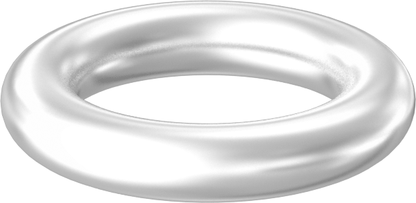 Yağa ve Aşınmaya Dayanıklı Poliüretan O-Ring, Yüksek Basınç, 1/16 Kesirli Genişlik, Dash No. 010