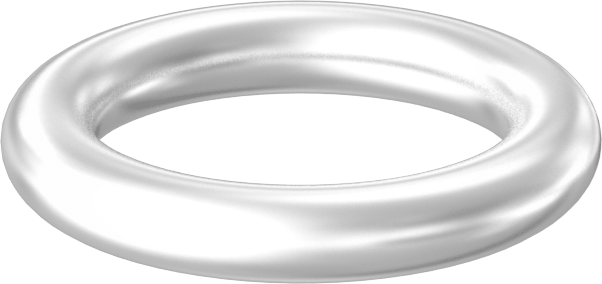 Yağa ve Aşınmaya Dayanıklı Poliüretan O-Ring, Yüksek Basınç, 1/16 Kesirli Genişlik, Dash No. 011