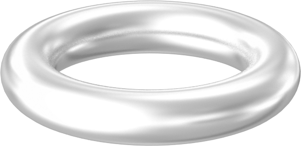 Yağa ve Aşınmaya Dayanıklı Poliüretan O-Ring, Yüksek Basınç, 3/32 Kesirli Genişlik, Dash No. 110