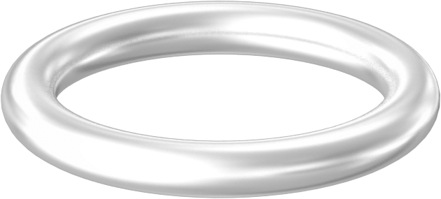 Yağa ve Aşınmaya Dayanıklı Poliüretan O-Ring, Yüksek Basınç, 3/32 Kesirli Genişlik, Dash No. 114