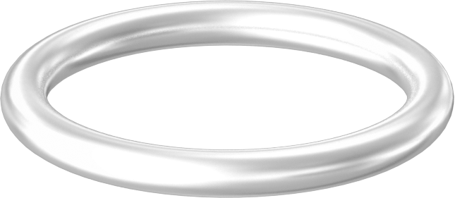 Yağa ve Aşınmaya Dayanıklı Poliüretan O-Ring, Yüksek Basınç, 3/32 Kesirli Genişlik, Dash No. 117