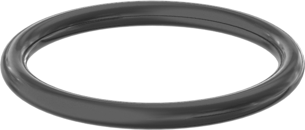 Yağa ve Aşınmaya Dayanıklı Poliüretan O-Ring, 1/16 Kesirli Genişlik, Dash Numarası 017