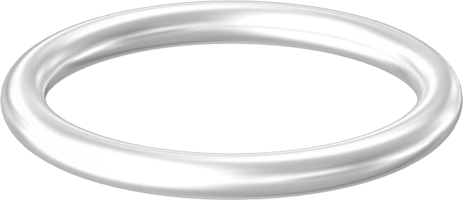 Yağa ve Aşınmaya Dayanıklı Poliüretan O-Ring, Yüksek Basınç, 3/32 Kesirli Genişlik, Dash No. 118