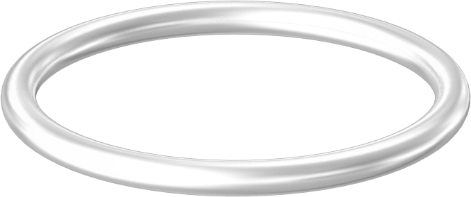 Yağa ve Aşınmaya Dayanıklı Poliüretan O-Ring, Yüksek Basınç, 3/32 Kesirli Genişlik, Dash No. 123