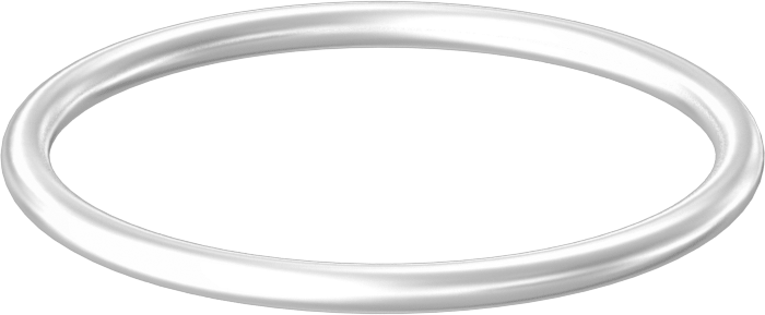 Yağa ve Aşınmaya Dayanıklı Poliüretan O-Ring, Yüksek Basınç, 3/32 Kesirli Genişlik, Dash No. 127