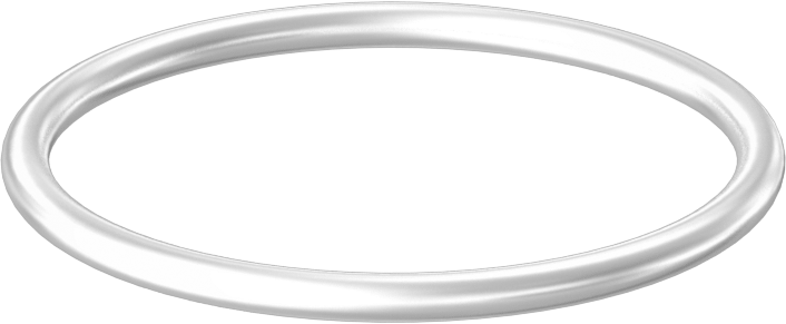 Yağa ve Aşınmaya Dayanıklı Poliüretan O-Ring, Yüksek Basınç, 3/32 Kesirli Genişlik, Dash No. 128