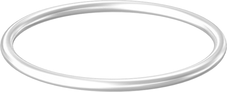 Yağa ve Aşınmaya Dayanıklı Poliüretan O-Ring, Yüksek Basınç, 3/32 Kesirli Genişlik, Dash No. 131