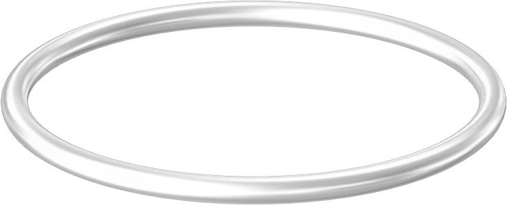 Yağa ve Aşınmaya Dayanıklı Poliüretan O-Ring, Yüksek Basınç, 3/32 Kesirli Genişlik, Dash No. 132