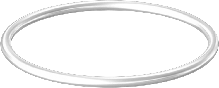 Yağa ve Aşınmaya Dayanıklı Poliüretan O-Ring, Yüksek Basınç, 3/32 Kesirli Genişlik, Dash No. 135