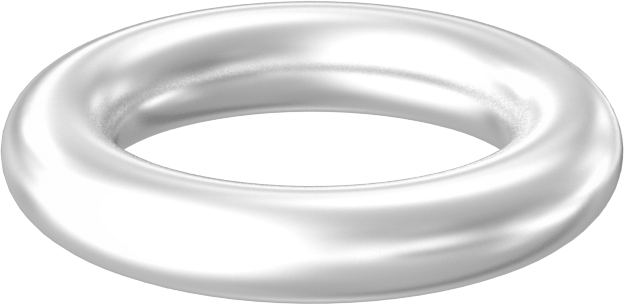 Yağa ve Aşınmaya Dayanıklı Poliüretan O-Ring, Yüksek Basınç, 1/8 Kesirli Genişlik, Dash No. 206