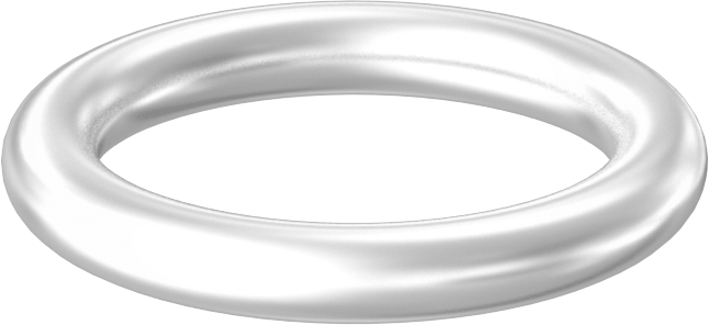 Yağa ve Aşınmaya Dayanıklı Poliüretan O-Ring, Yüksek Basınç, 1/8 Kesirli Genişlik, Dash No. 210