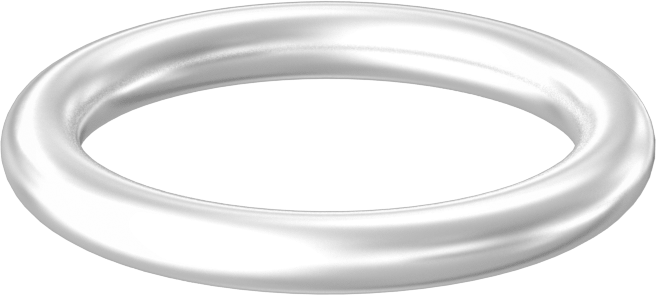 Yağa ve Aşınmaya Dayanıklı Poliüretan O-Ring, Yüksek Basınç, 1/8 Kesirli Genişlik, Dash No. 212