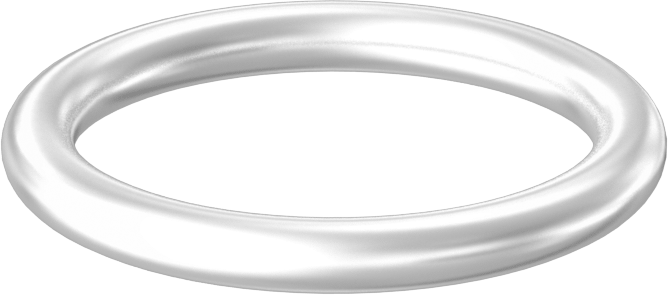 Yağa ve Aşınmaya Dayanıklı Poliüretan O-Ring, Yüksek Basınç, 1/8 Kesirli Genişlik, Dash No. 214